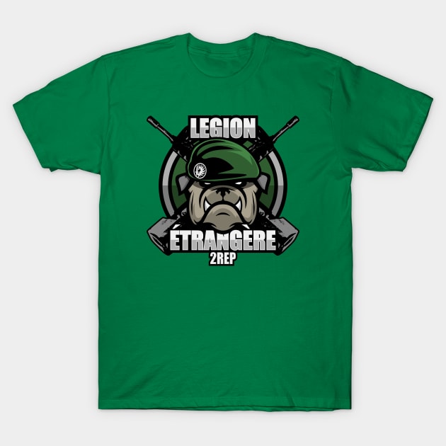 Légion Étrangère 2 REP (French Foreign Legion Paratrooper) T-Shirt by TCP